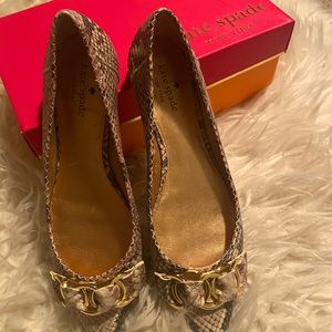 Kate Spade New York Embossed Leather Ballet Flats